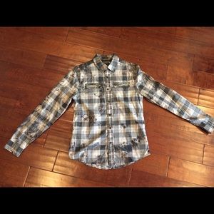 Guess slim fit button down shirt XS